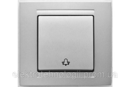 Кнопка дзвінка Gunsan Moderna Metallic срібло