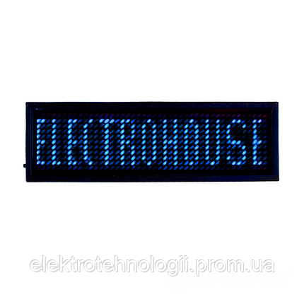 ElectroHouse Електронний Led бейдж, синій